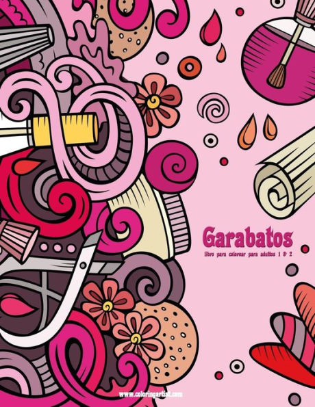 Garabatos libro para colorear para adultos 1 & 2