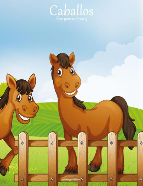 Caballos libro para colorear 3