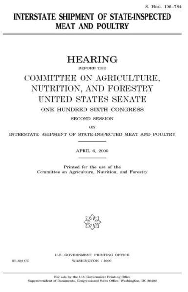 Interstate shipment of state-inspected meat and poultry
