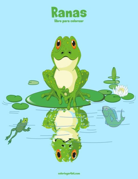 Ranas libro para colorear 1