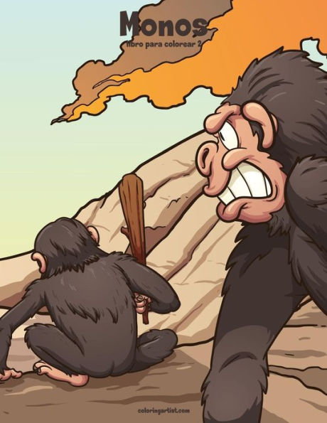 Monos libro para colorear 2