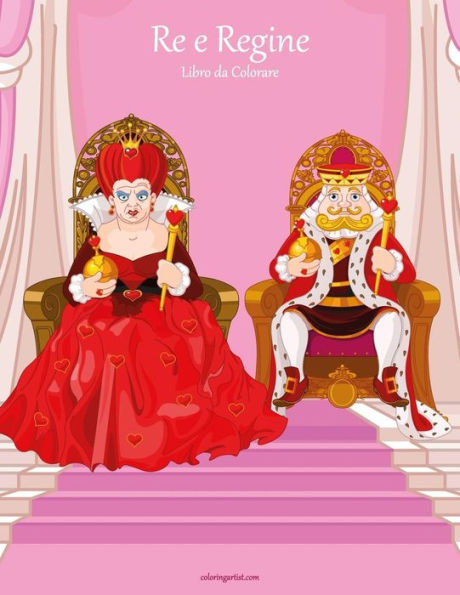 Re e Regine Libro da Colorare 1