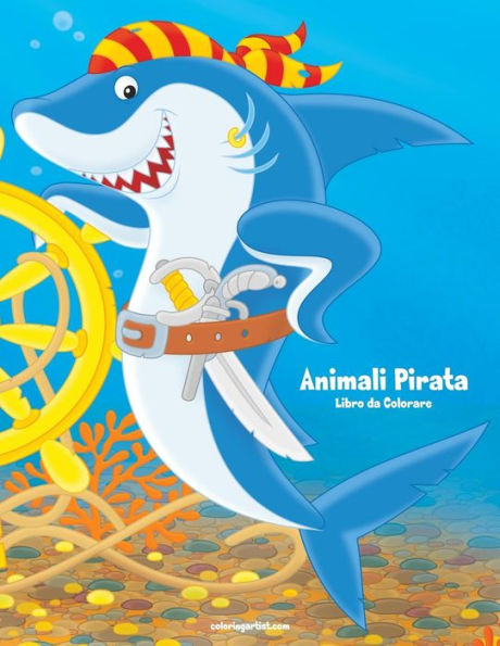 Animali Pirata Libro da Colorare 1