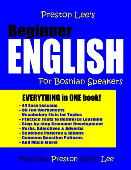 Preston Lee's Beginner English For Bosnian Speakers