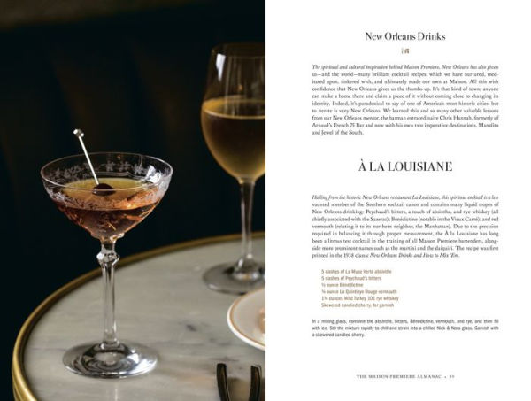 The Maison Premiere Almanac: Cocktails, Oysters, Absinthe, and Other Essential Nutrients for the Sensualist, Aesthete, and Flaneur: A Cocktail Recipe Book