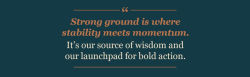 Alternative view 4 of Strong Ground: The Lessons of Daring Leadership, the Tenacity of Paradox, and the Wisdom of the Human Spirit