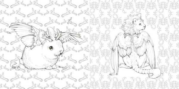 Pop Manga Dragons and Other Magically Mythical Creatures: A Coloring Book