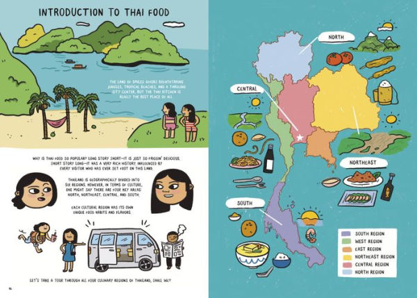 Noodles, Rice, and Everything Spice: A Thai Comic Book Cookbook