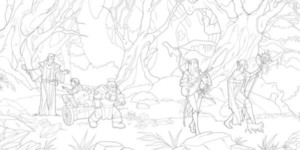 The Dungeons & Dragons Coloring Book: 80 Adventurous Line Drawings