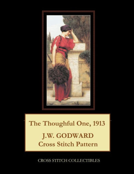 The Thoughtful One, 1913: J. W. Godward Cross Stitch Pattern