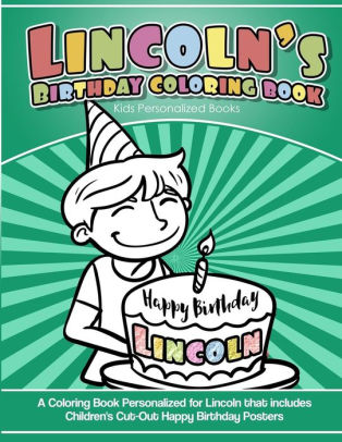 lincoln s birthday coloring book kids personalized books a coloring