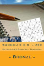 Sudoku 6 x 6 - 250 Skyscraper Puzzles - Diagonal - Bronze: Simple and tasteful