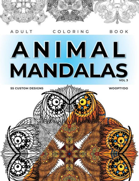 Animal Mandala Coloring Book: 55 Custom Designs