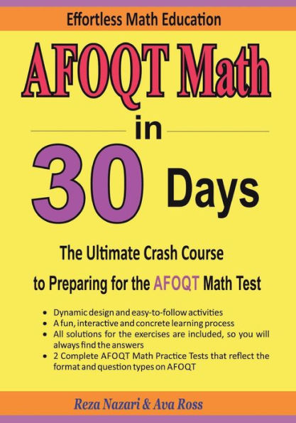 AFOQT Math in 30 Days: The Ultimate Crash Course to Preparing for the AFOQT Math Test