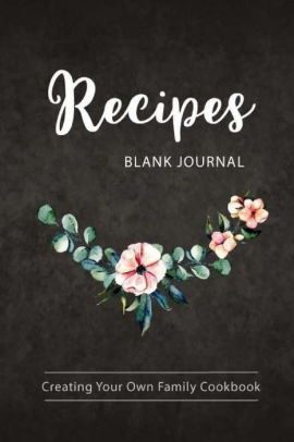 blank recipe journal creating
