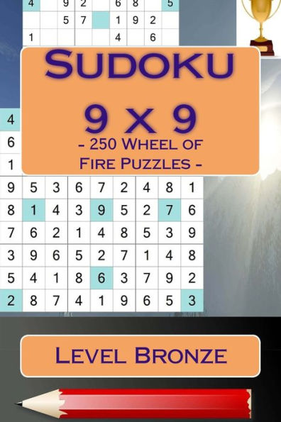 Sudoku 9 x 9 - 250 Wheel of Fire Puzzles - Level Bronze: Fantastic Sudoku for Your Holiday