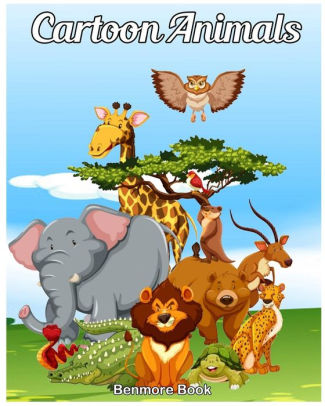 Download Cartoon Animals Adult Coloring Book Cute Animals Fun And Relaxation Coloring Pages For Animal Lovers Animal Coloring Books By Benmore Book Paperback Barnes Noble