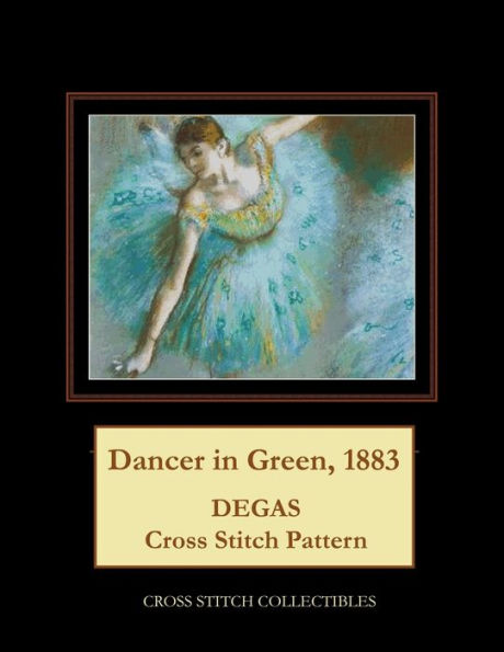 Dancer in Green, 1883: Degas Cross Stitch Pattern