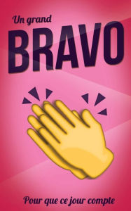 Title: Bravo (felicitations) - Rose - Carte livre d'or: Taille M (12,7x20cm), Author: Thibaut Pialat