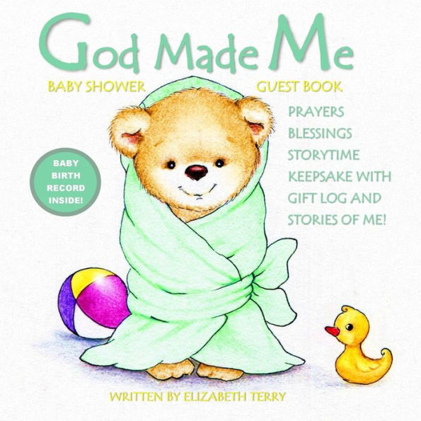 Baby Shower Guest Book: God Made Me: Baby Shower Guest Book Alternative Baby Shower Guest Book for Girls for Boys