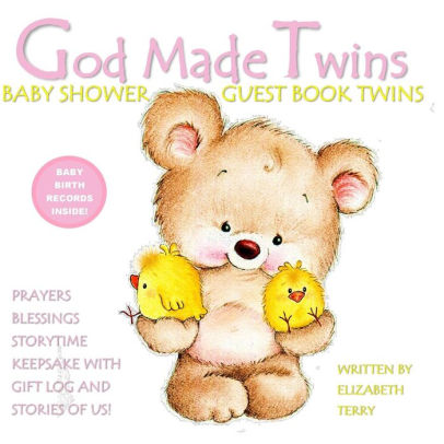 Baby Shower Guest Book Twins God Made Twins Girls Twin Baby Book