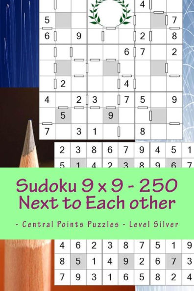 Sudoku 9 X 9 - 250 Next to Each Other - Central Points Puzzles - Level Silver: Book for Mood and Entertainment