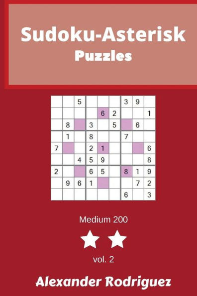 Sudoku-Asterisk Puzzles - Medium 200 vol. 2