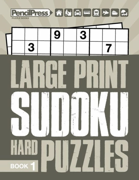 Large Print Hard Puzzles Book