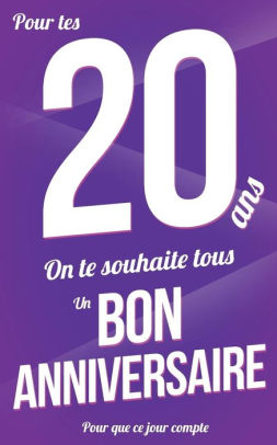 Bon Anniversaire Ans Violet Carte Livre D Or Pour Que Ce Jour Compte 12 7xcm By Thibaut Pialat Paperback Barnes Noble