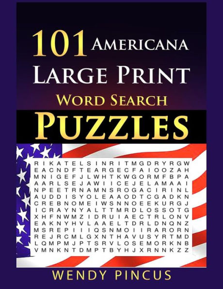 101 Americana Large Print Word Search Puzzles