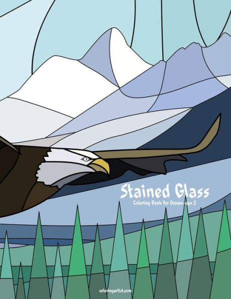 Stained Glass Coloring Book for Grown-Ups 2