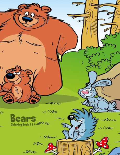 Bears Coloring Book 3 & 4