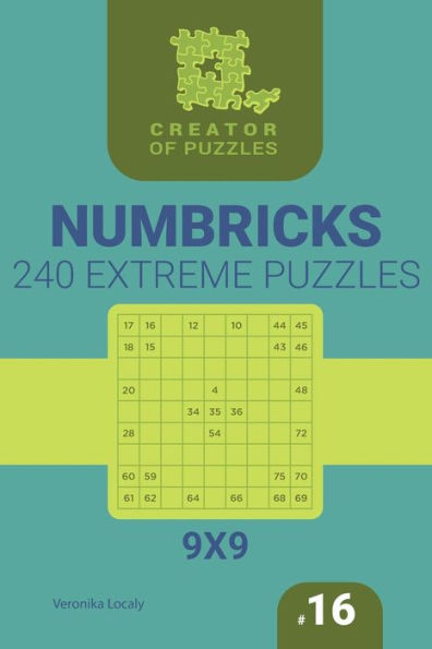 Creator of puzzles - Numbricks 240 Extreme (Volume 16)
