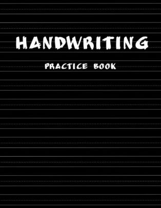 handwriting practice book penmanship practice paper notebook writing letters words with dashed center line handwriting hooked learn handwriting penmanship practice paper