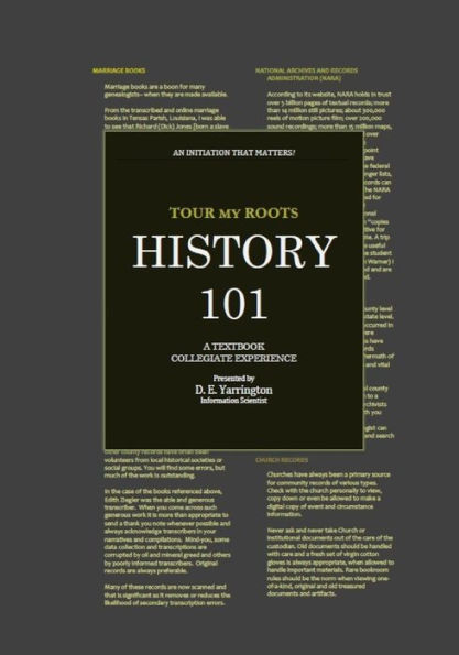 Tour My Roots - History 101: A Textbook Collegiate Experience