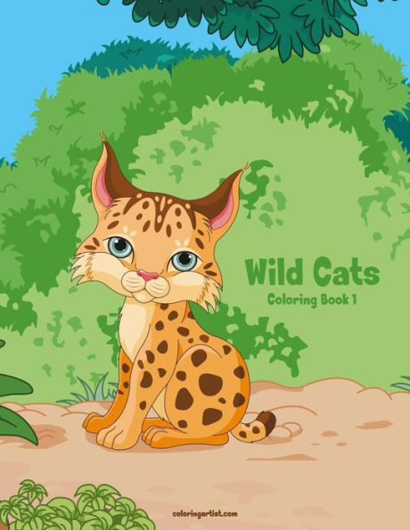 Wild Cats Coloring Book 1