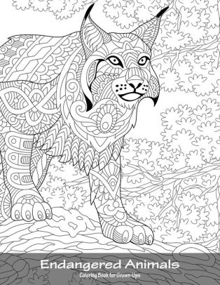 Download Endangered Animals Coloring Book For Grown Ups 1 By Nick Snels Paperback Barnes Noble