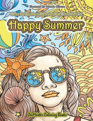Title: Color By Numbers Coloring Book for Adults of Happy Summer: A Summer Color By Number Coloring Book for Adults With Ocean Scenes, Island Dreams Vacations, Beach Scenes, Palm Trees, and So Much More for Stress Relief and Relaxation, Author: Zenmaster Coloring Books