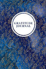 Blue Gratitude Journal with Gold Seaweed