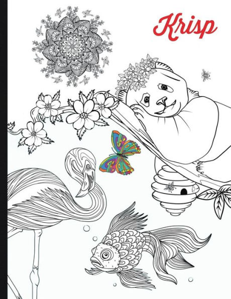Adult Coloring Book For Relaxation and Peace - Nature, Animals, Flowers and Mandala Art for Healing