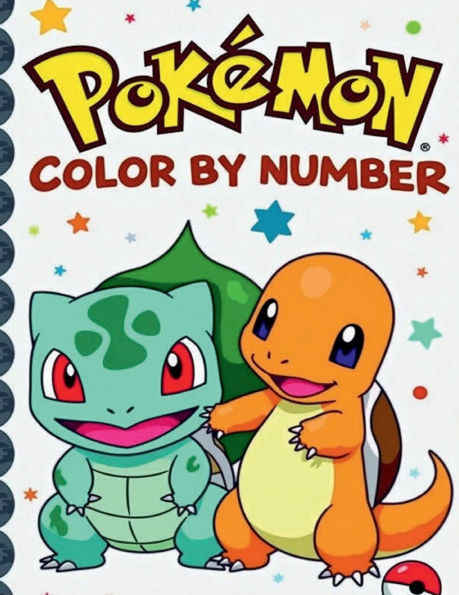 Pokemon Color by Number (Volume 1): Color by numbered area