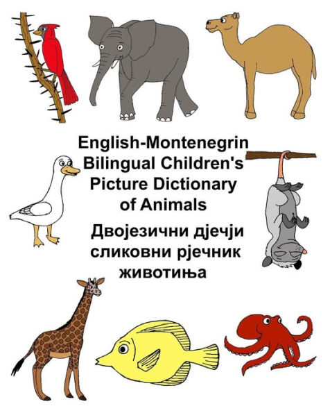 English-Montenegrin Bilingual Children's Picture Dictionary of Animals