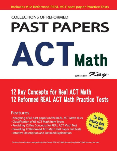 Collections of Reformed Past Papers ACT Math: Past Papers of ACT Math