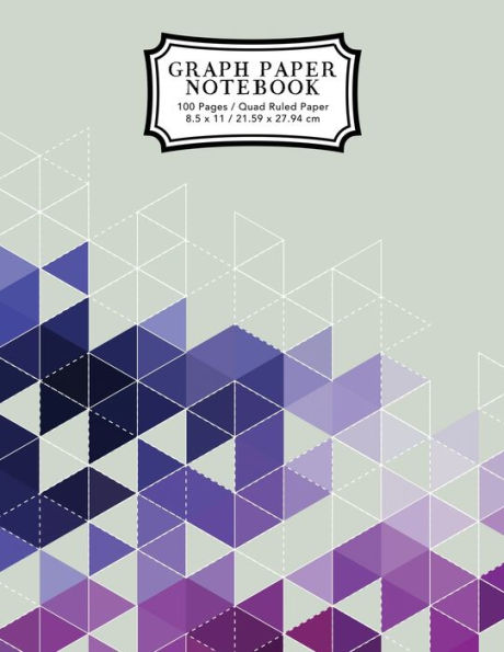 Graph Paper Notebook: Purple Grid Boxes Grid Paper Composition Notebook, Graphing Paper, Quad Ruled