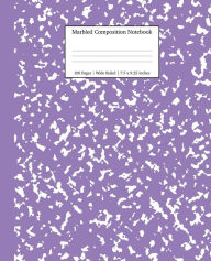 Title: Marbled Composition Notebook: Lavender Marble Wide Ruled Paper Subject Book, Author: Young Dreamers Press