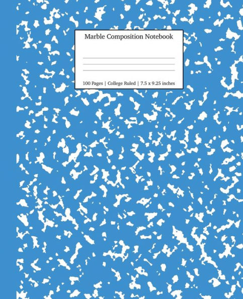 Marble Composition Notebook College Ruled: Marble Notebooks, School Supplies