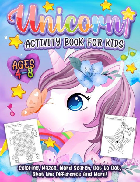 Unicorn Activity Book