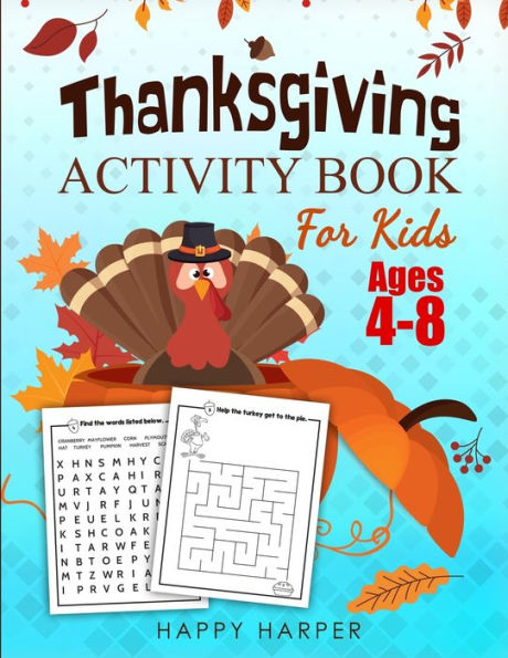 Thanksgiving Activity Book For Kids