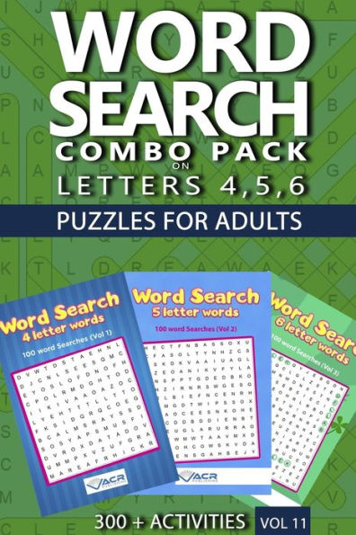 Word Search Combo Pack: Puzzles For Adults, 300+ Activities