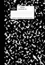 Marble Notebook A5: Black Marble Wide Rule Journal
